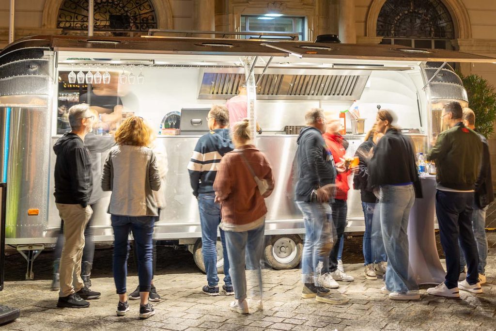 Beleuchteter Foodtruck